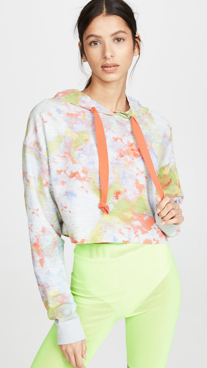 Free People Thinkin About You Tie Dye Hoodie Sky Combo | ShopAA