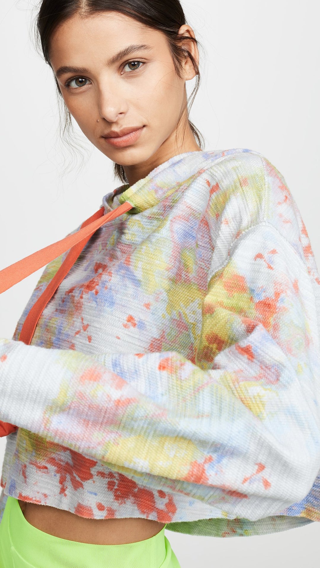 Free People Thinkin About You Tie Dye Hoodie Sky Combo | ShopAA