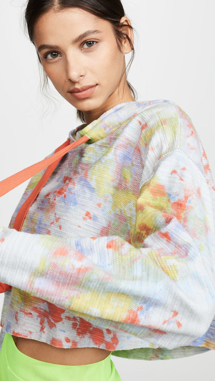 Free People Thinkin About You Tie Dye Hoodie Sky Combo | ShopAA