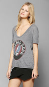 Chaser Grateful Dead Steal Your Face Logo Shirt Streaky Grey | ShopAA