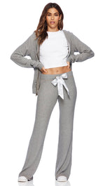Beach Bunny Swimwear Josie Pants Heather Grey Lounge Flare Pants | ShopAA
