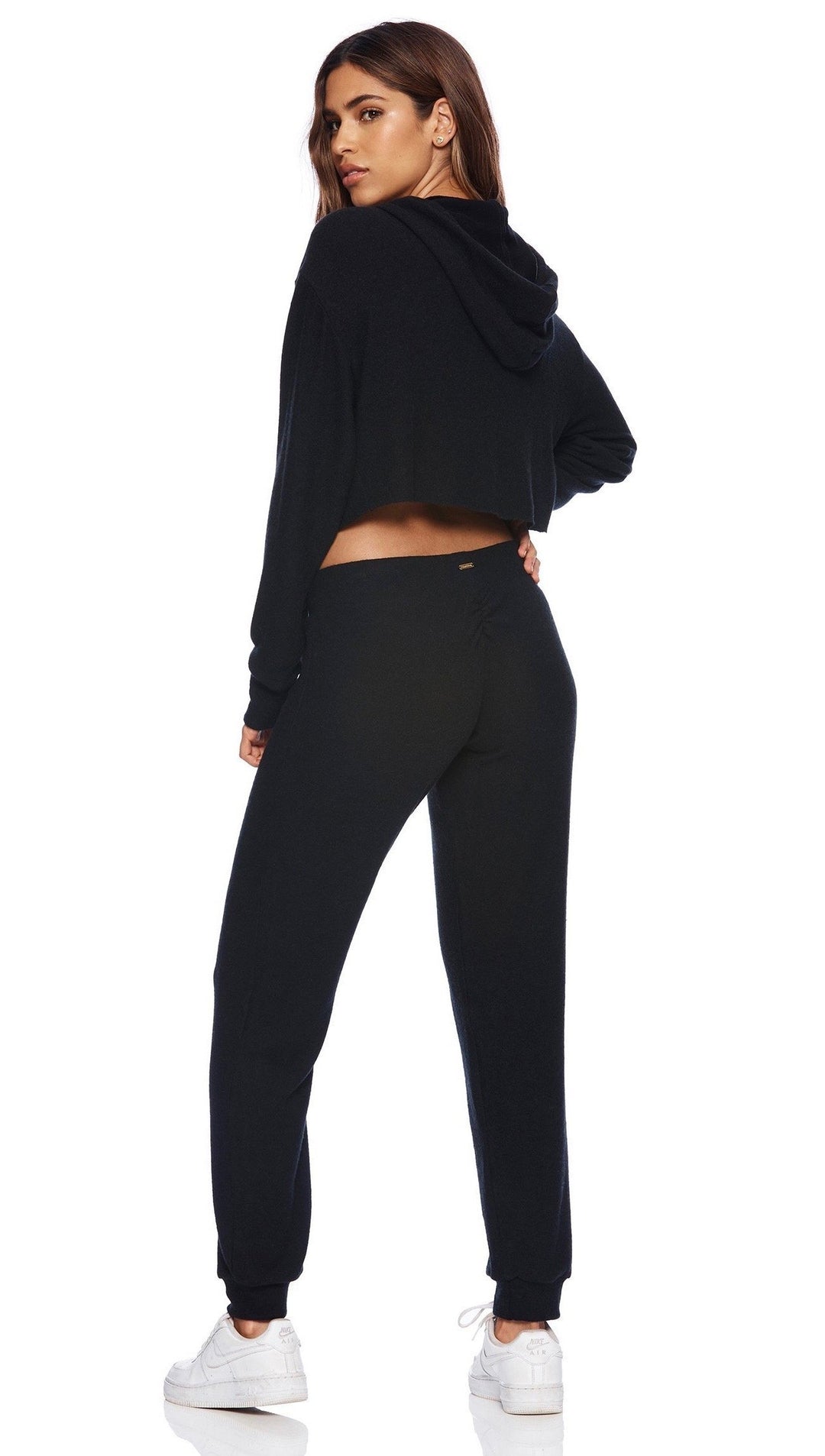 Beach Bunny Swimwear Josie Jogger Black Lounge Skinny Pants | ShopAA