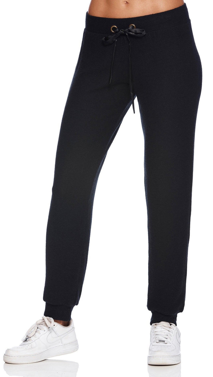 Beach Bunny Swimwear Josie Jogger Black Lounge Skinny Pants | ShopAA