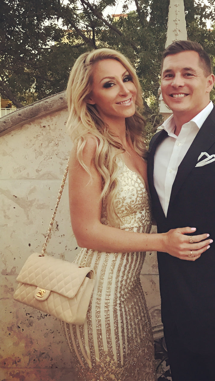 Michelle Gold Floral Sequin Sheath Sexy Mini Holiday Dress White 