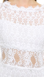 Nightcap x Carisa Rene Florence V Back Lace Gown White Dress ShopAA