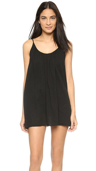 St. Barts Dress in Black by 9Seed Brand - Mini - Cover-up - Gauze Knit ...