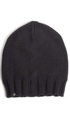 Plush Extra Slouchy Knit Beanie Hat Black Fleece Lined | ShopAA