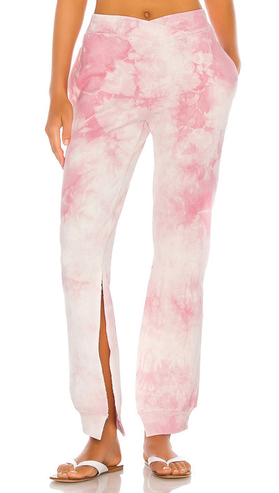 Frankies Bikinis Ranger Heavenly Pink Tie Dye Sweatpants