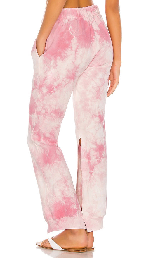 Ranger Heavenly Pink Tie Dye Slit Pocket Sweatpants Frankies Bikinis I ShopAA