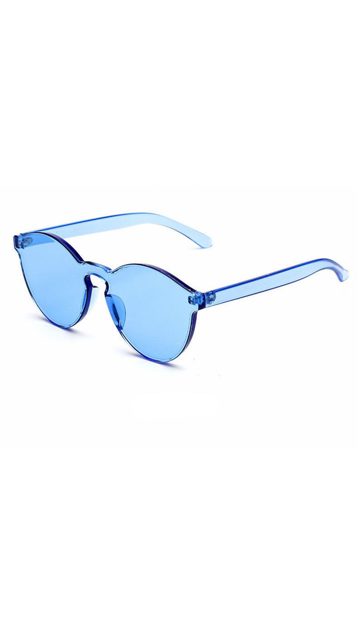 Brixy Blue Shield Sunglass Fashion Eye Wear Shades SHOPAA