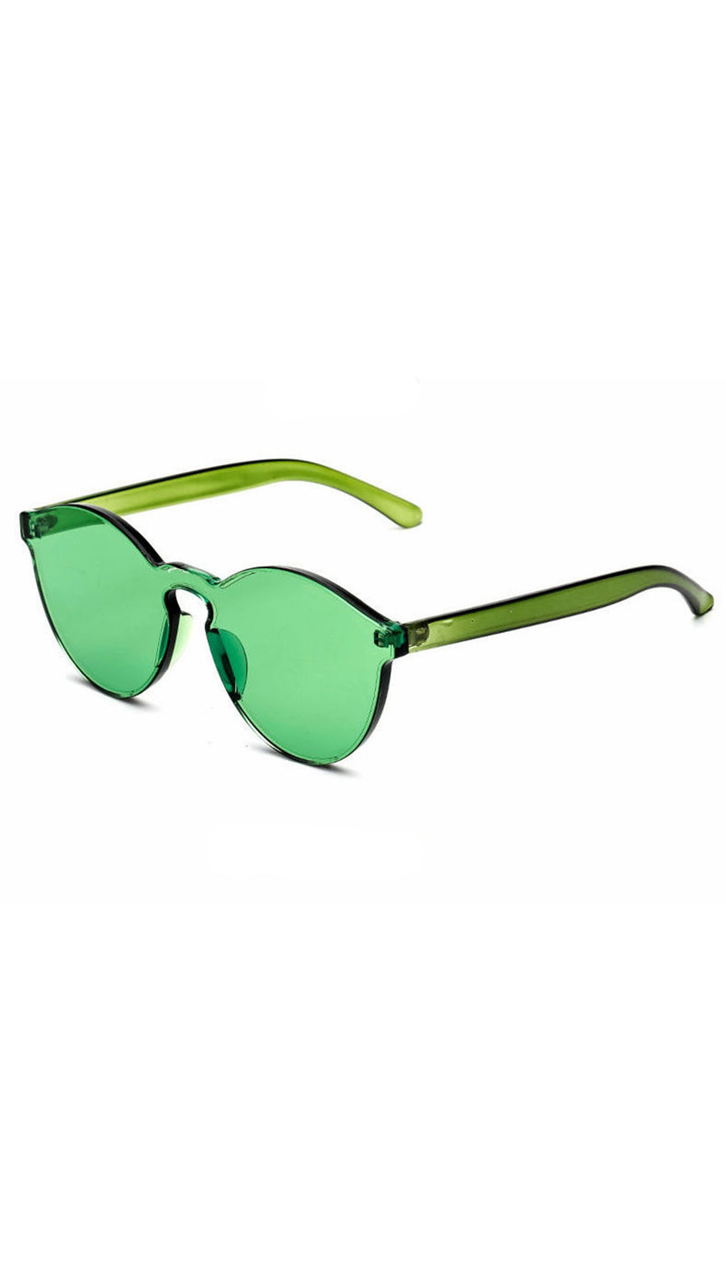 Brixy Green Shield Sunglass Fashion Eye Wear Shades SHOPAA