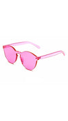 Brixy Pink Shield Sunglass Fashion Eye Wear Shades SHOPAA