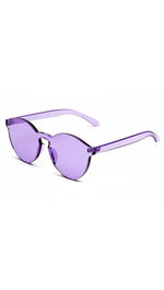 Brixy Purple Shield Sunglass Fashion Eye Wear Shades SHOPAA