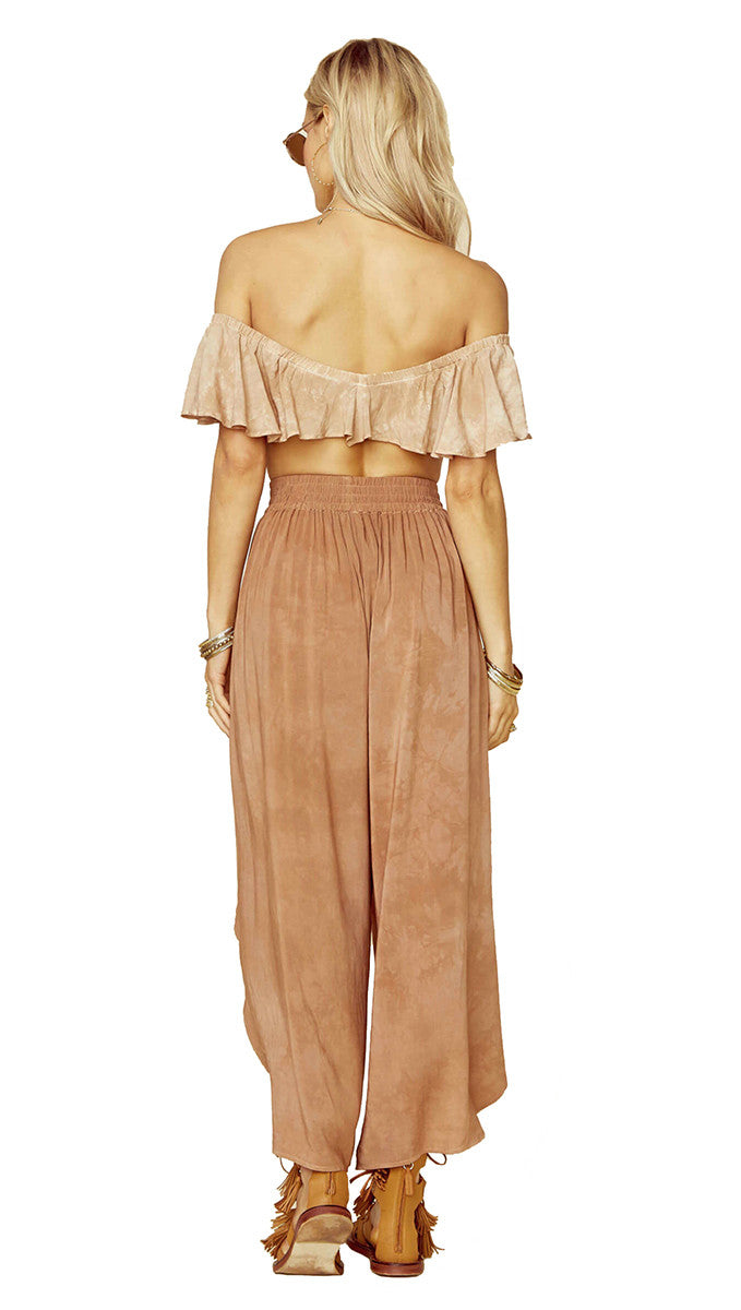 Blue Life Jeanne Wrap Culotte Slit Pants in St Tropez l ShopAA