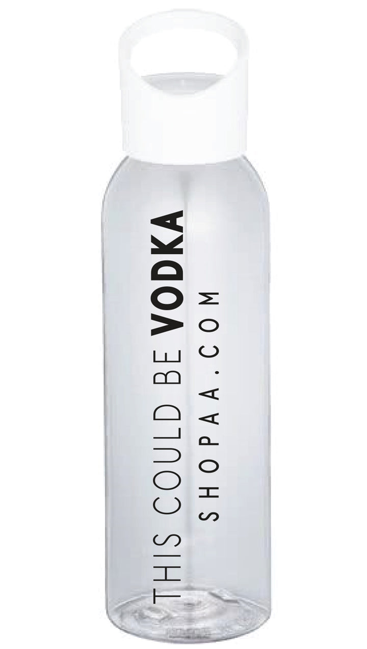 this could be vodka clear water bottle 