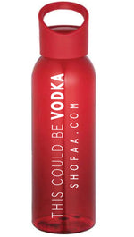this could be vodka red water bottle 
