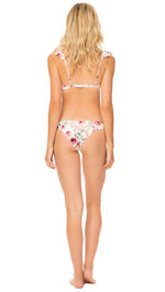 Tori Praver Mimi Cheeky Hipster Bikini Bottoms Ivory Floral | ShopAA
