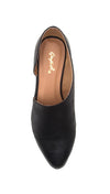 D'Orsay Pointed Toe Shoes Open Shank Oxford Flats Black ShopAA Tuxedo