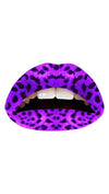 Violent Lips Leopard Purple Lip Tattoo Makeup Lipstick ShopAA
